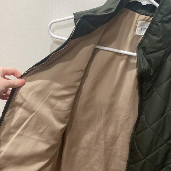Market & Spruce olive green vest. Size small. Front pockets. - Picture 3 of 5